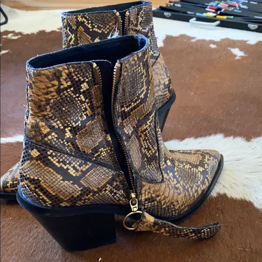 Trendy &Other Stories Snakeskin Python Bootie - image 8